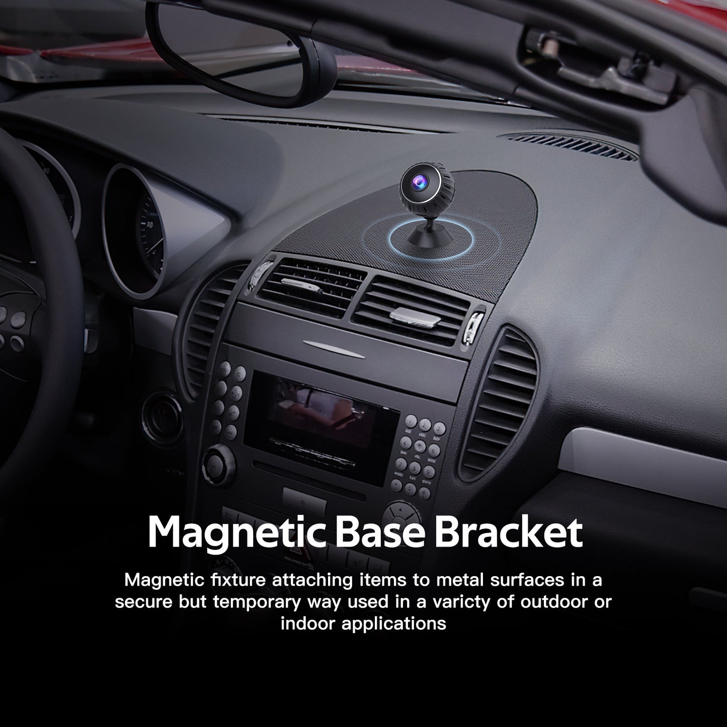 Caméra HD Magnétique 120° – Compacte & Multifonction