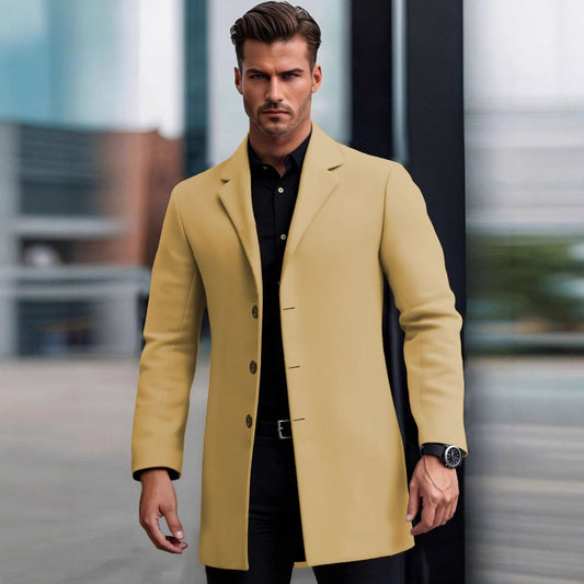 Manteau Camel “Prestige” – L’élégance virile