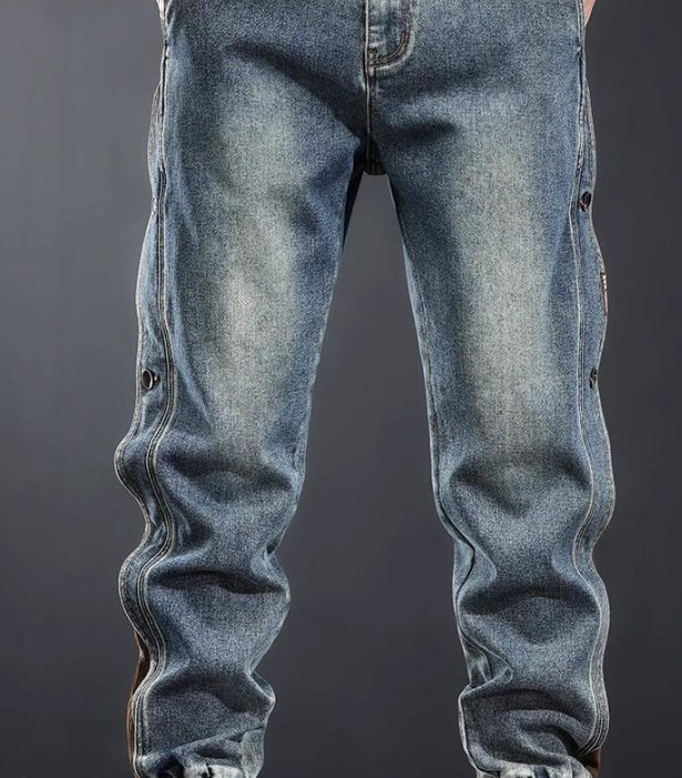 Jean Patchwork Homme – Style Streetwear Décontracté et Tendance