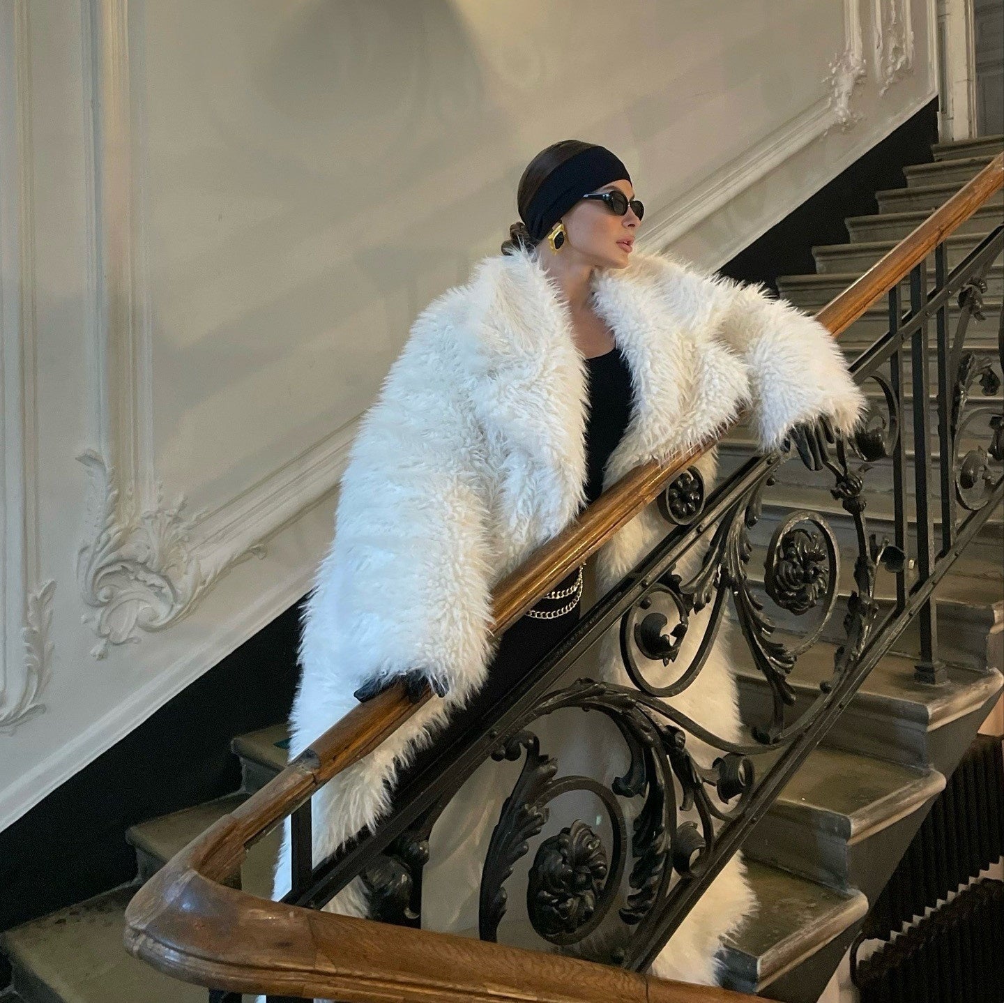 Manteau long en fausse fourrure femme – Look chic & cocooning hiver