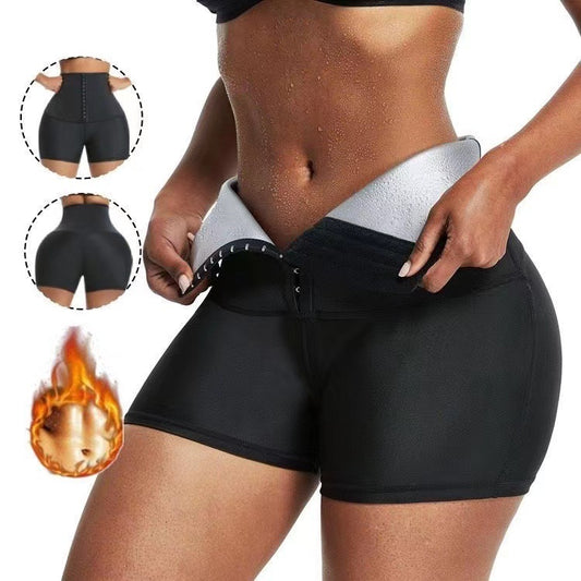 Short Gainant Sauna Femme – Taille Haute & Effet Minceur