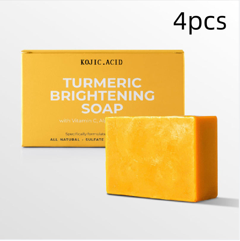Savon Éclaircissant Curcuma & Acide Kojique – Peau Lumineuse & Unie