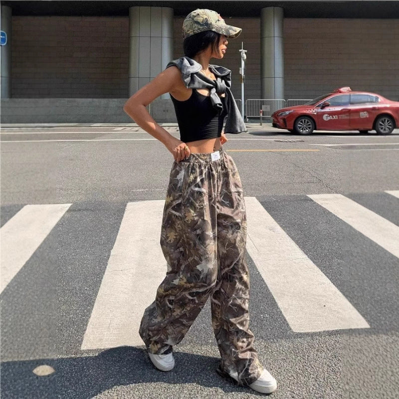 Pantalon Cargo Camouflage Femme – Streetwear Tendance et Confort Absolu