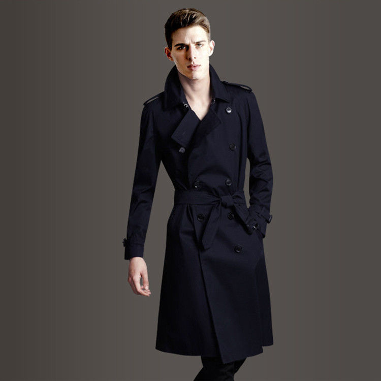 Manteau Coupe-Vent Britannique Slim-Fit – Élégance et Style Intemporel