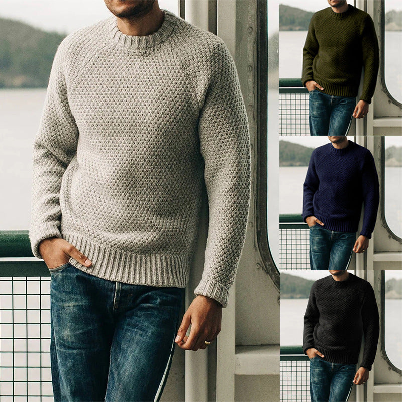 Pull Épais Homme Prestige™ – Élégance et Confort Quotidien