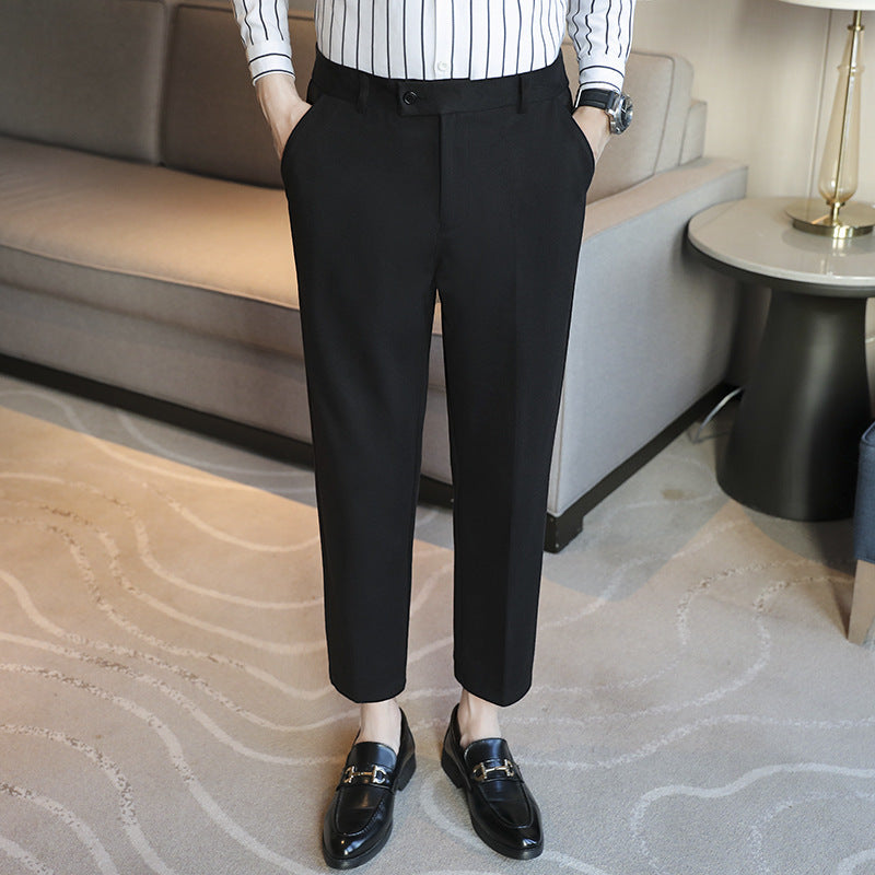 Pantalon Décontracté Homme Chic – Taille Élastique, Coupe Ajustée | Look Tendance Minimaliste