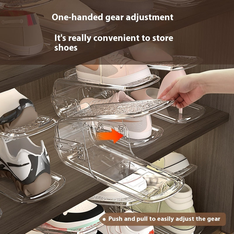 Support à Chaussures Double Couche Réglable – Gagnez 2x Plus de Place