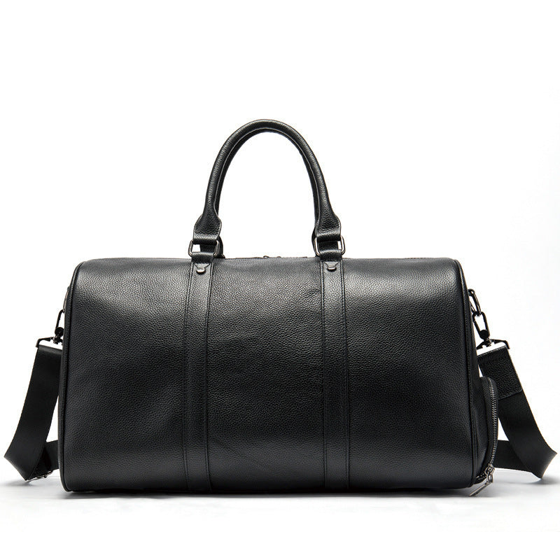 Sac de Voyage Homme en Cuir Véritable – Grande Capacité & Élégance