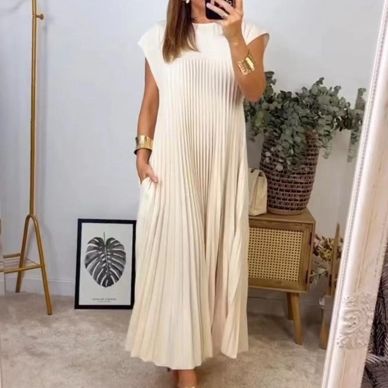 Robe Longue Plissée Élégante – Style Chic & Confort Absolu