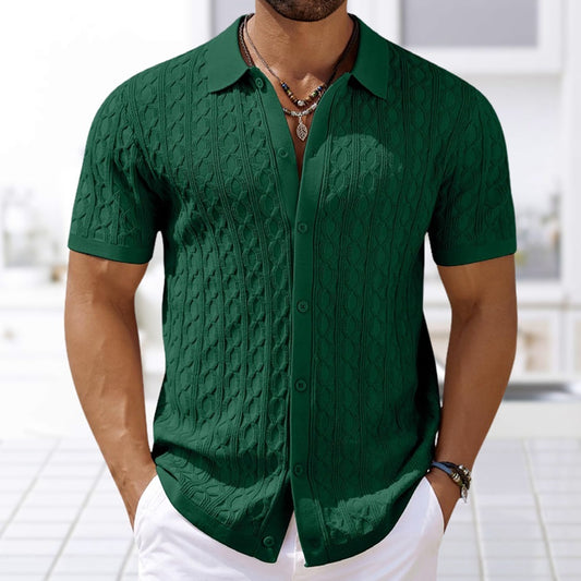 Chemise Tricotée Homme – Élégance Décontractée