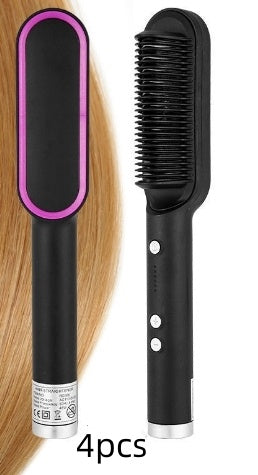 Brosse lissante chauffante professionnelle – Cheveux lisses, brillants & sans frisottis