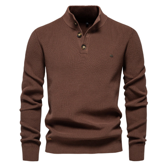 Pull Zippé Col Montant – Style Chic & Confort pour Homme