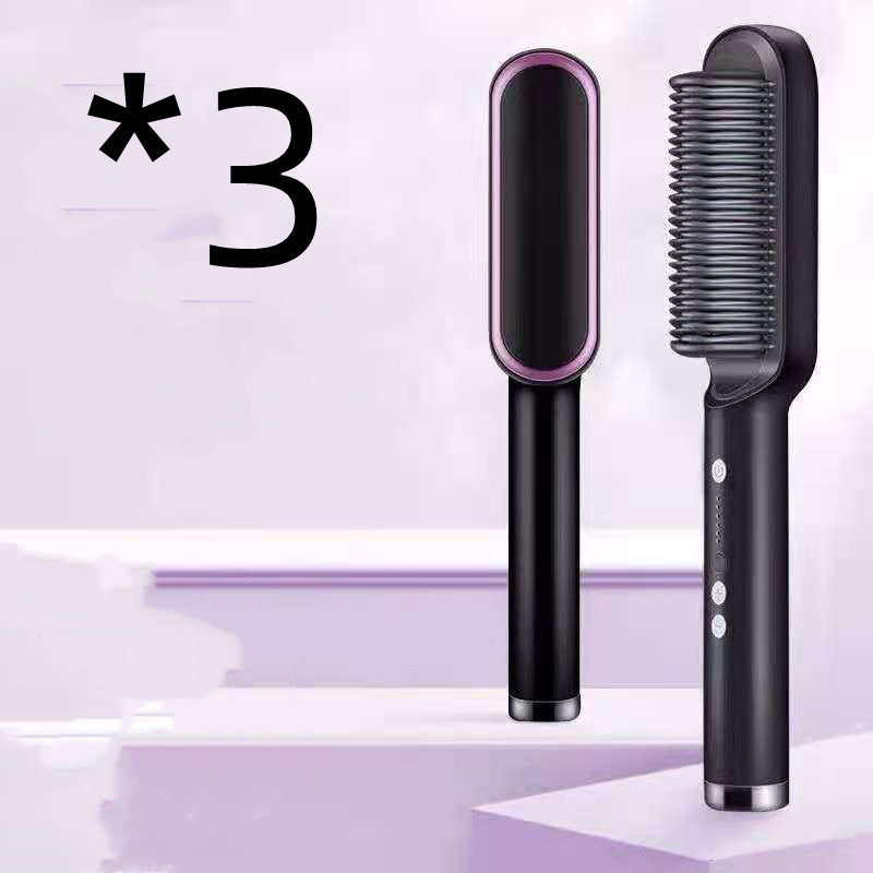 Brosse lissante chauffante professionnelle – Cheveux lisses, brillants & sans frisottis
