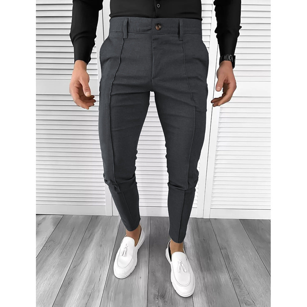 Pantalon Habillé Homme Coupe Droite – Élégance & Confort