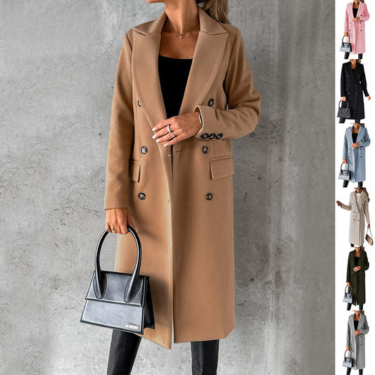 Manteau Long Élégant Femme – Automne & Hiver
