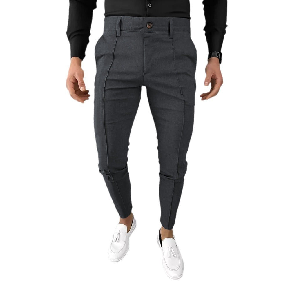 Pantalon Habillé Homme Coupe Droite – Élégance & Confort