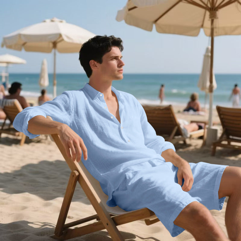Chemise Longue Décontractée Homme - Look Estival & Casual Chic | Mode Plage 2025