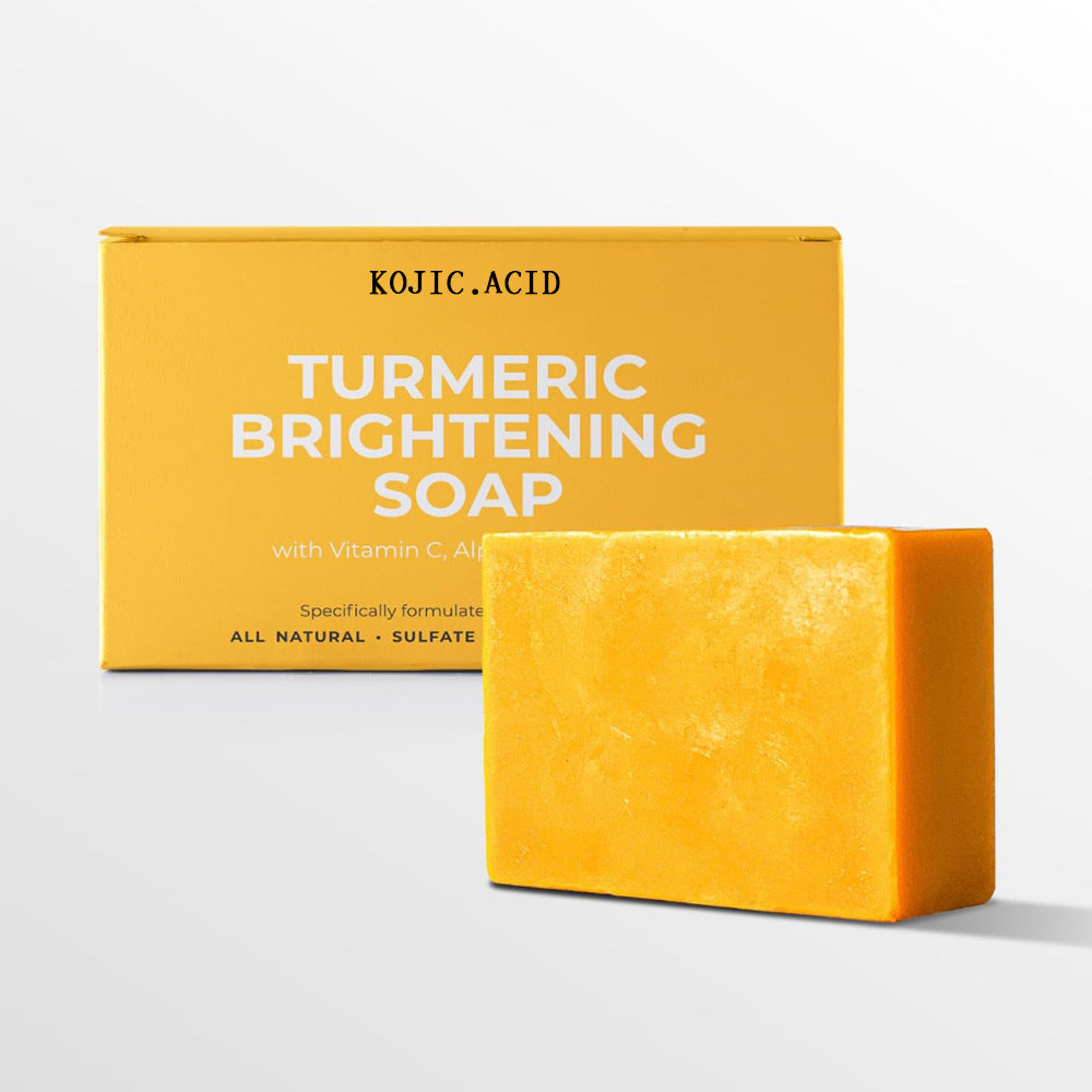 Savon Éclaircissant Curcuma & Acide Kojique – Peau Lumineuse & Unie