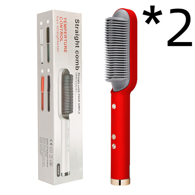 Brosse lissante chauffante professionnelle – Cheveux lisses, brillants & sans frisottis