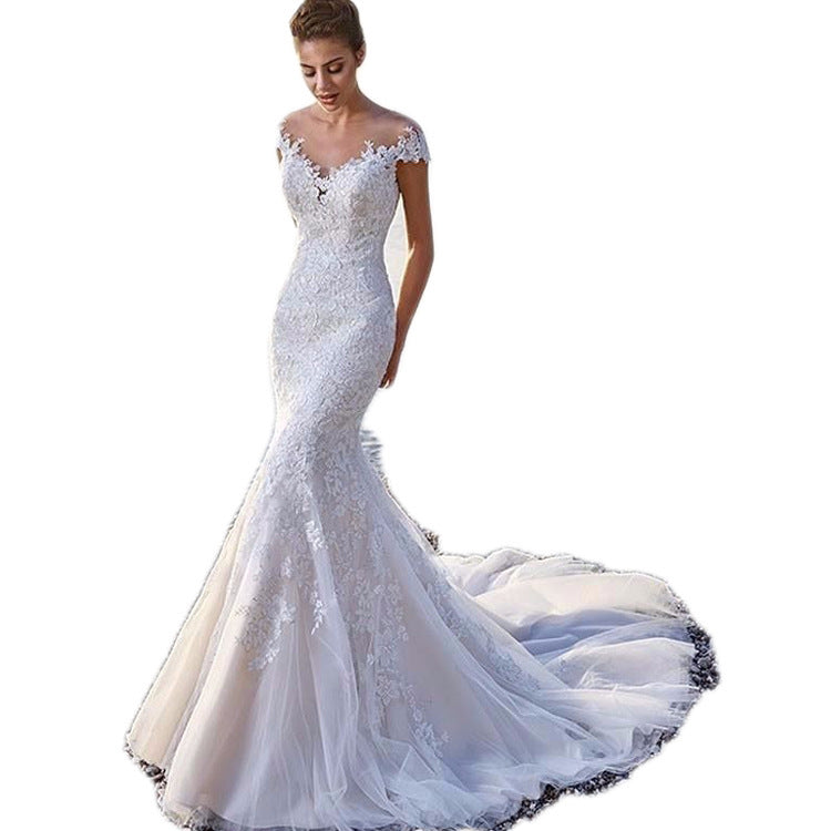 Robe de Mariée Sirène Élégante – Dentelle & Glamour pour le Jour J ✨