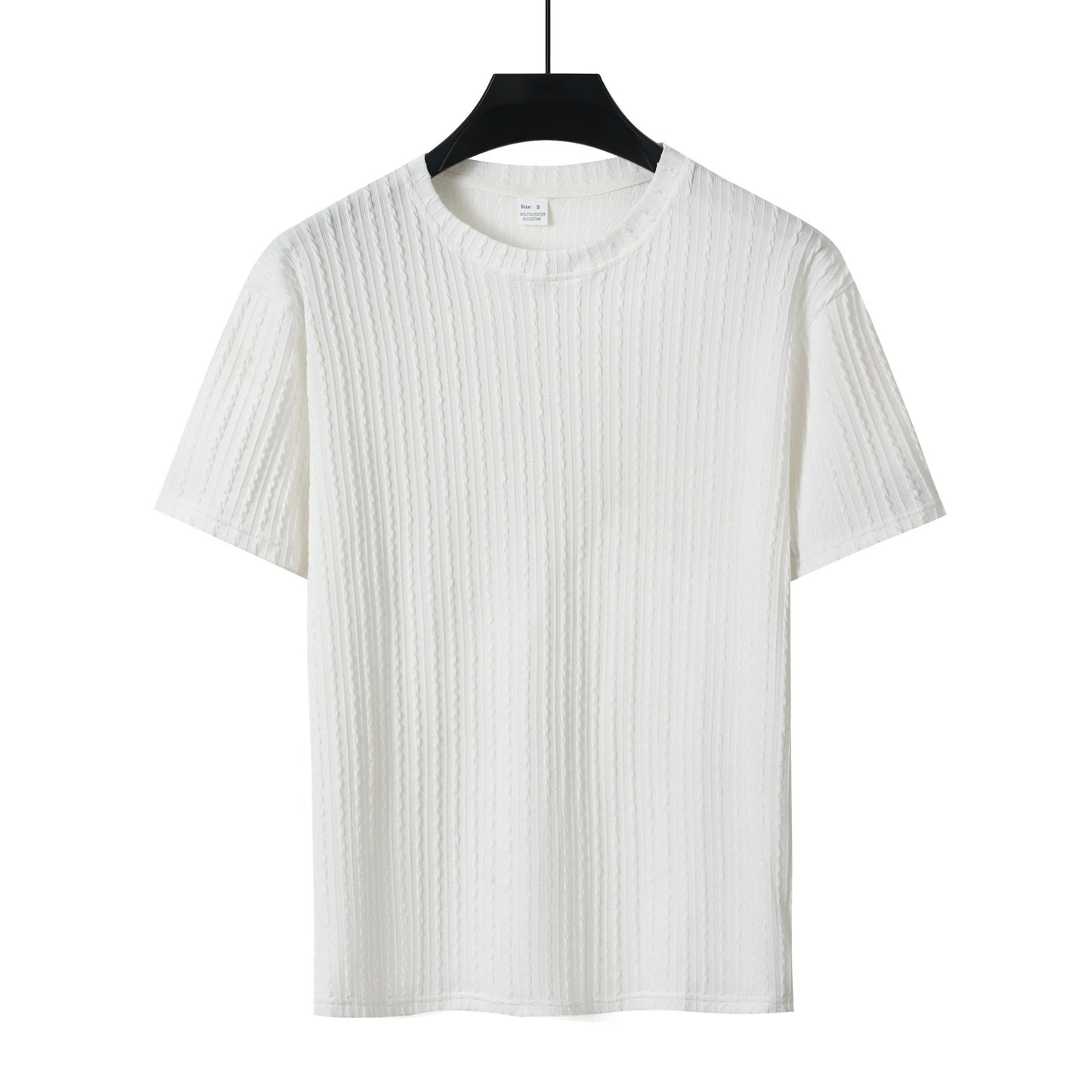 Ensemble Homme Décontracté Été - T-shirt Col Rond & Short Motif Rayé | Look Sport & Tendance 2025