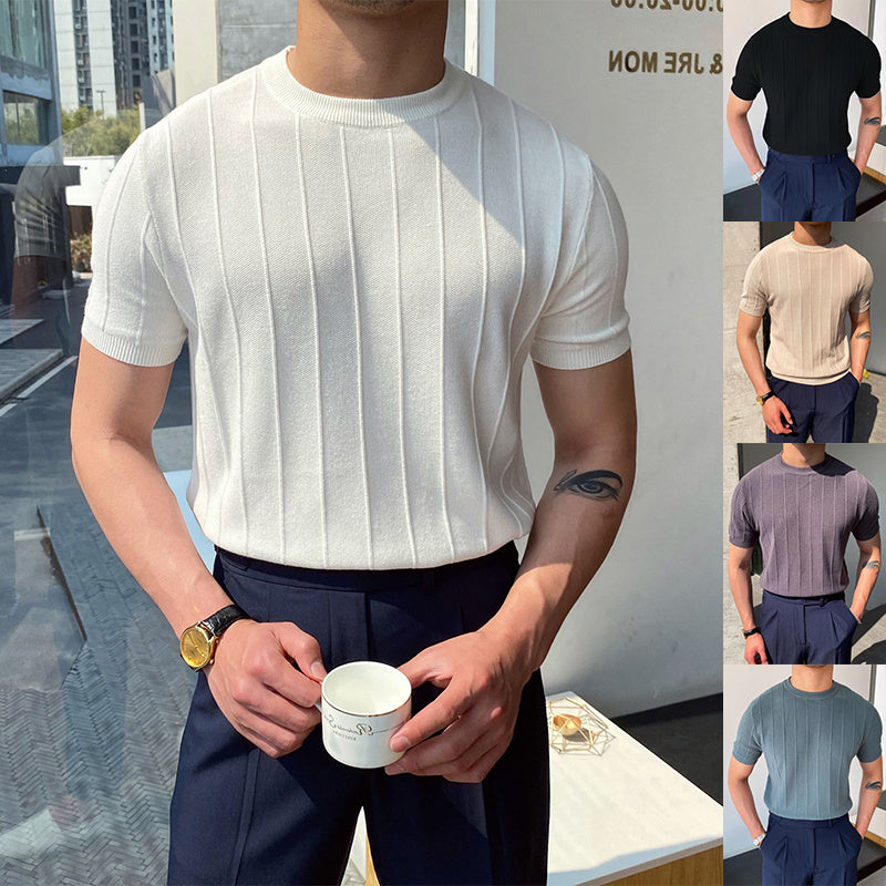 T-shirt Homme Chic à Rayures – Style & Conf