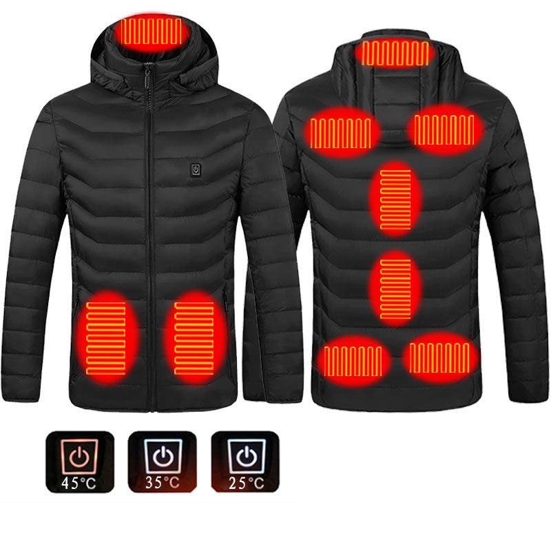 Doudoune chauffante USB – Veste thermique unisexe avec 3 niveaux de chaleur