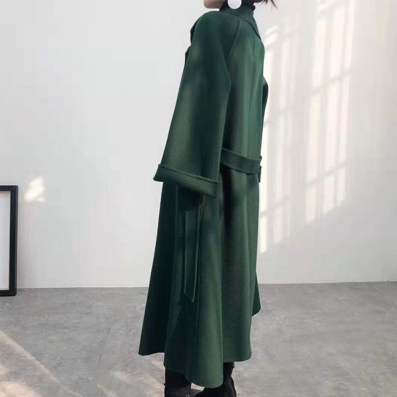 Manteau Long en Cachemire Double Face – Élégance Haut de Gamme