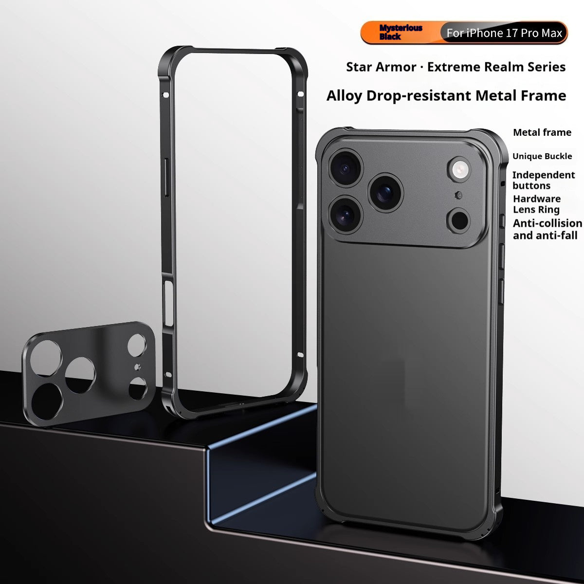 Coque Métal Anti-Choc iPhone – Protection & Élégance