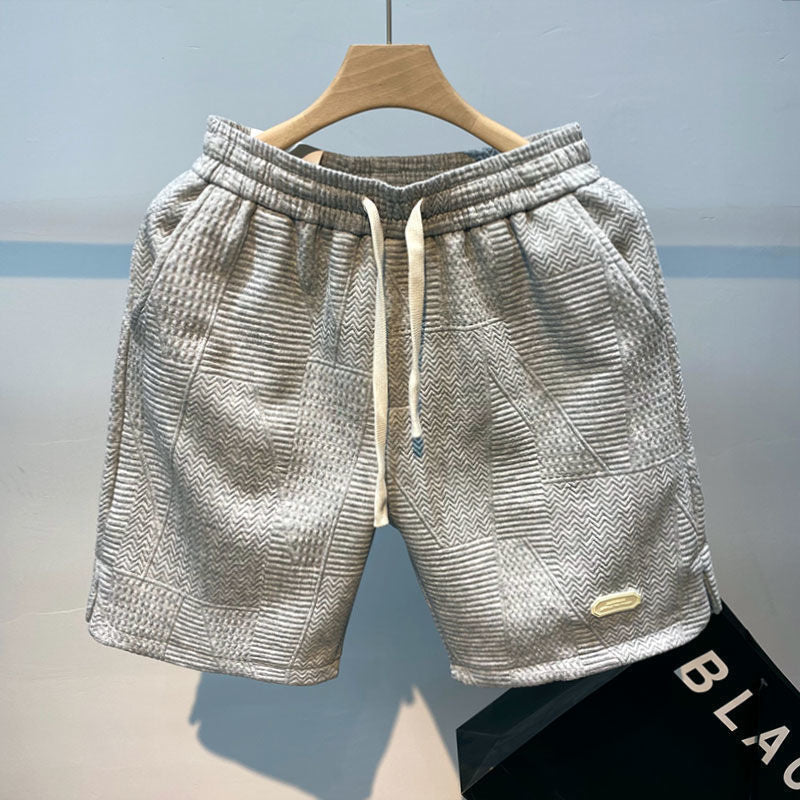 Short Homme Texturé – Style Géométrique & Confort Absolu