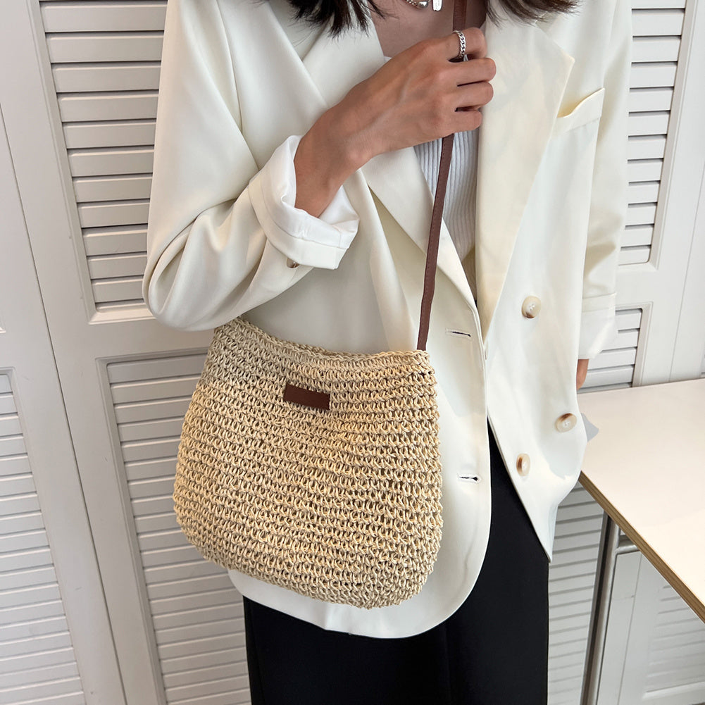 Sac Fourre-Tout Bohème en Paille – Style Plage Chic & Tendance