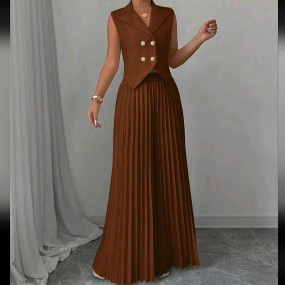 Ensemble d'Été Sans Manches – Élégance et Confort pour un Look Tendance