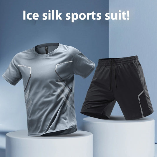 Ensemble de Sport Homme – T-shirt + Short Respirant