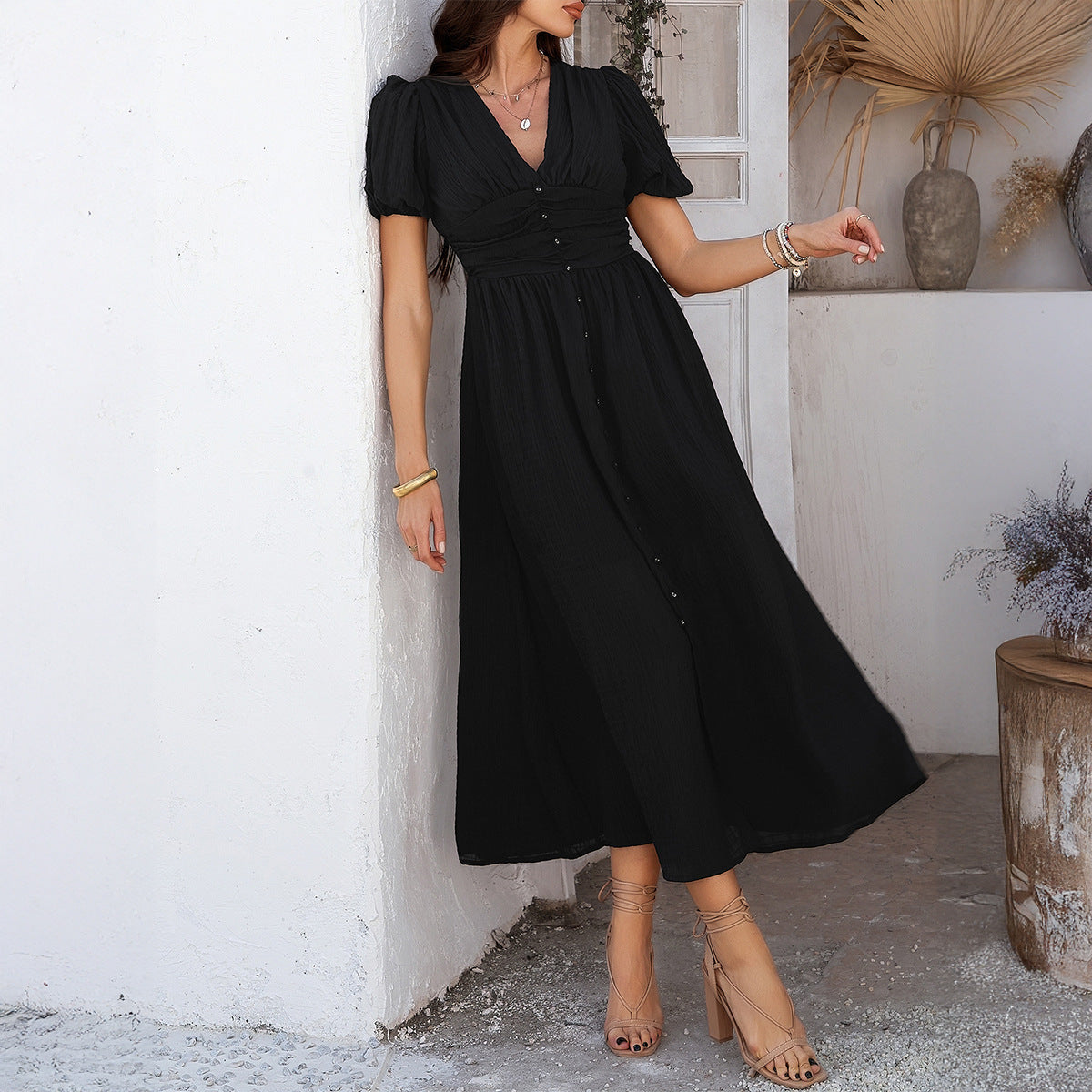 Robe Longue Été Femme – Élégante & Décontractée avec Fente