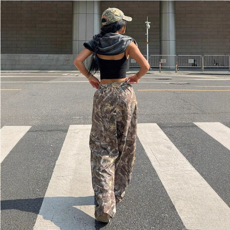 Pantalon Cargo Camouflage Femme – Streetwear Tendance et Confort Absolu