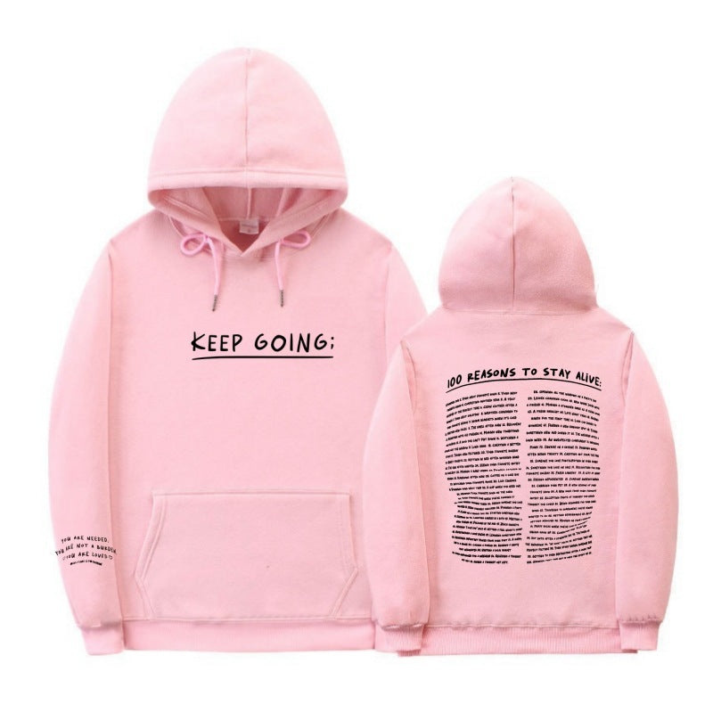 Hoodie "KEEP GOING;" – Motivation & Confort au quotidien