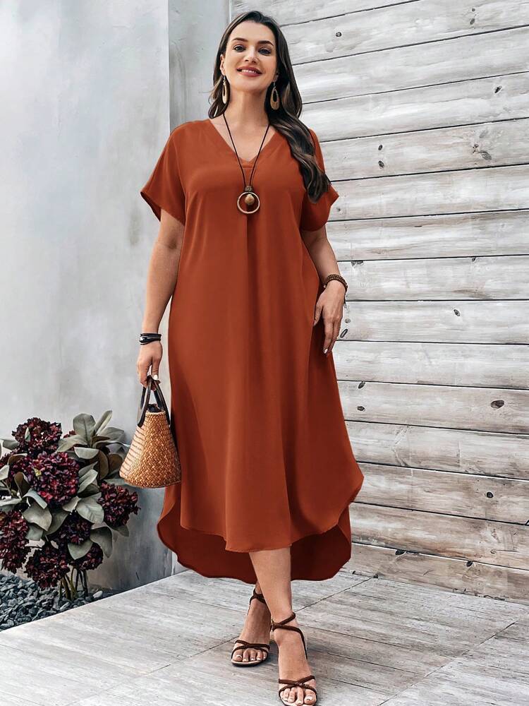 Robe fluide grande taille été – Élégance bohème chic tendance 2025