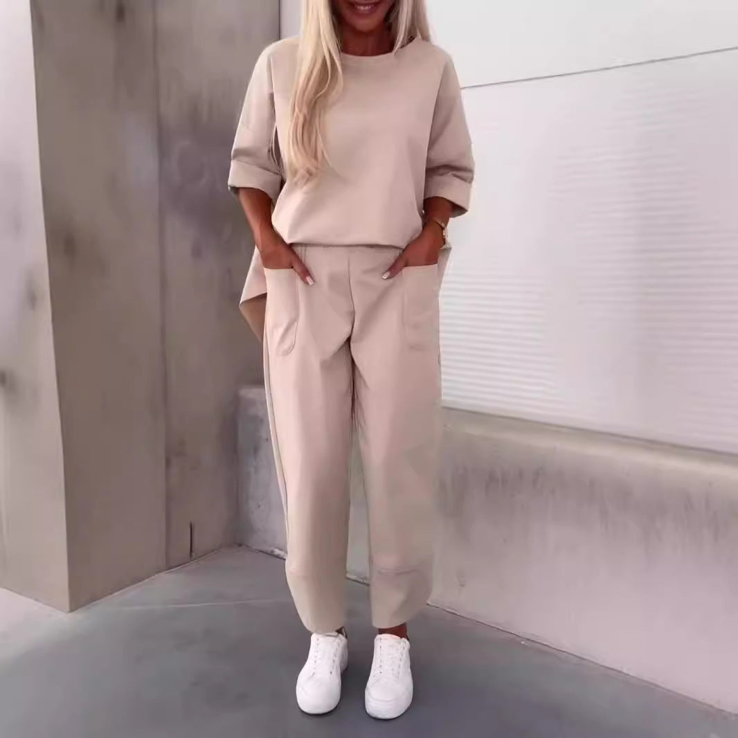 Ensemble loose femme 2 pièces – style minimal chic & confort absolu
