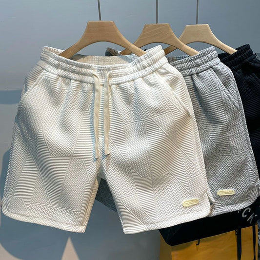 Short Homme Texturé – Style Géométrique & Confort Absolu