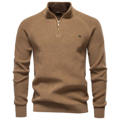 Pull Zippé Col Montant – Style Chic & Confort pour Homme