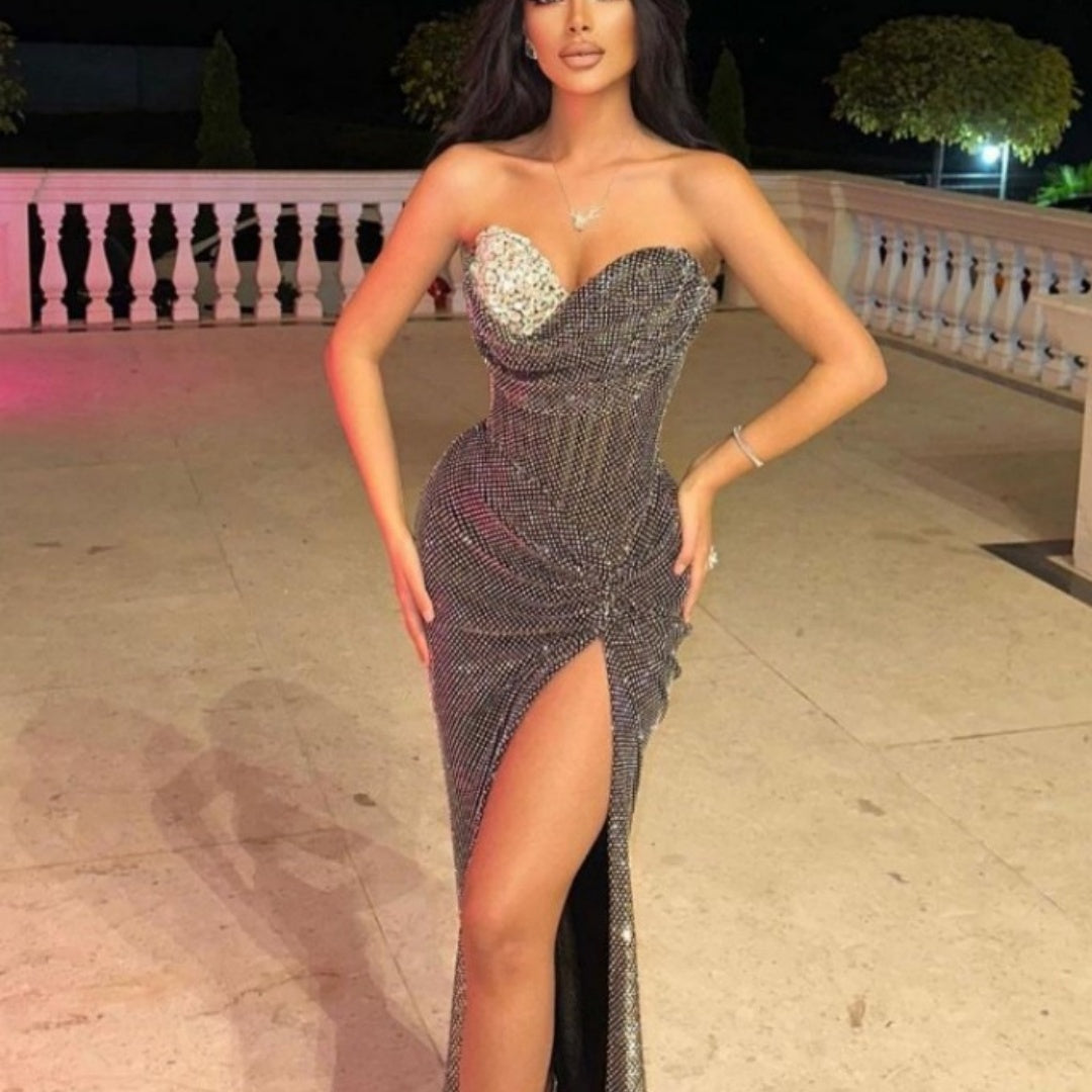Robe Tube de Soirée Scintillante – Élégance et Glamour Haut de Gamme
