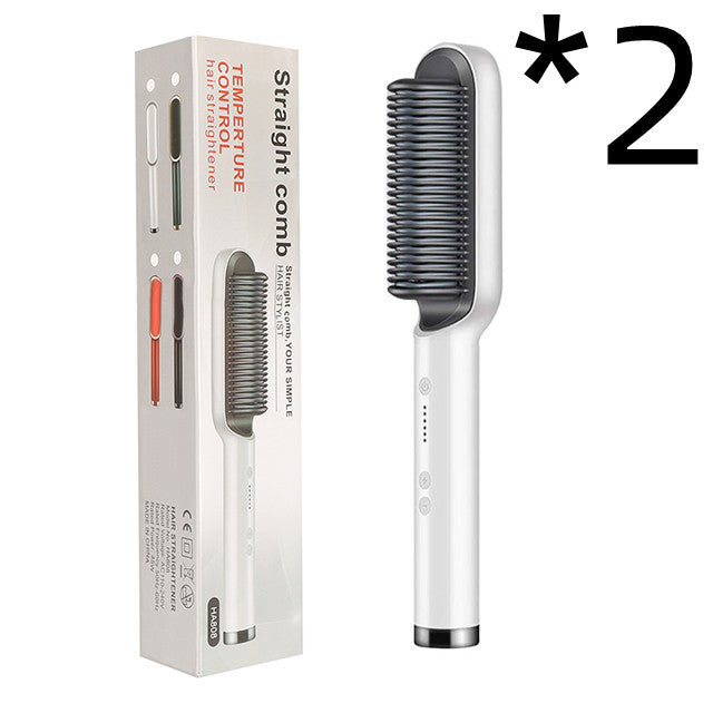 Brosse lissante chauffante professionnelle – Cheveux lisses, brillants & sans frisottis