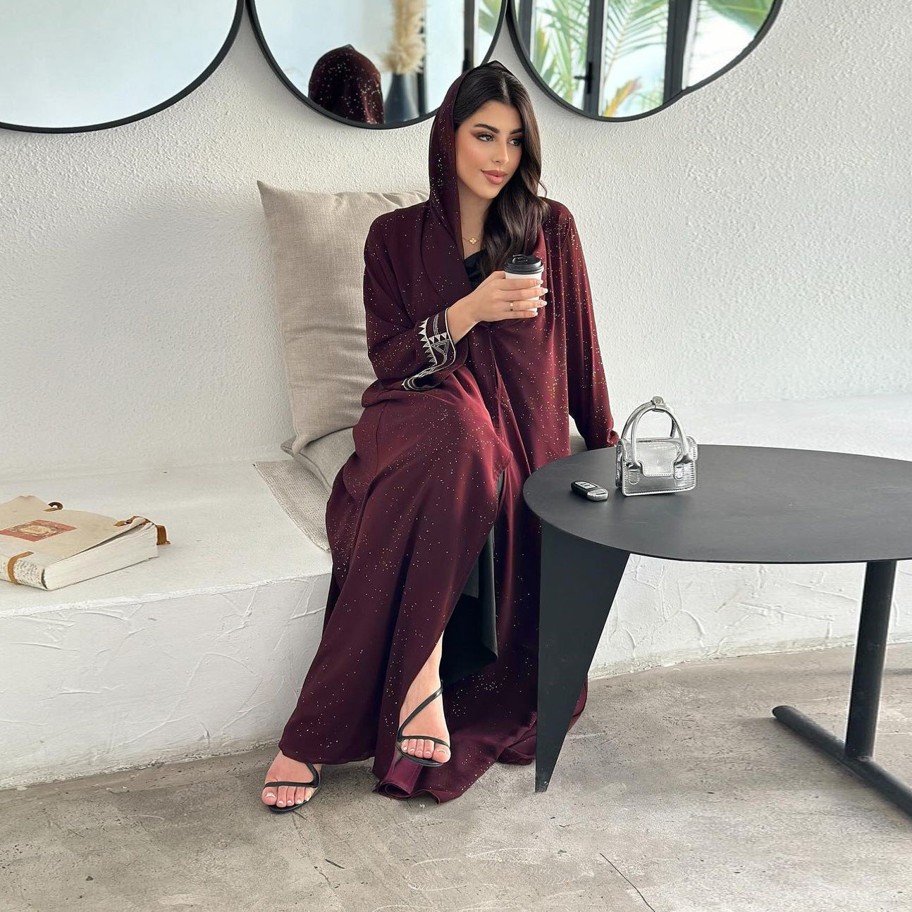 Robe Cardigan Abaya Élégance Luxe™ – Élégance Modeste & Confort