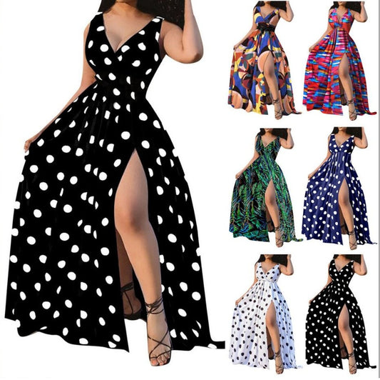 Robe Longue Fendue Femme – "Summer Diva" | Fluide, Sexy & Élégante