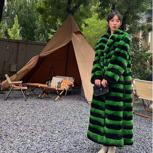 Veste Longue en Fausse Fourrure – Luxe & Élégance Hivernale