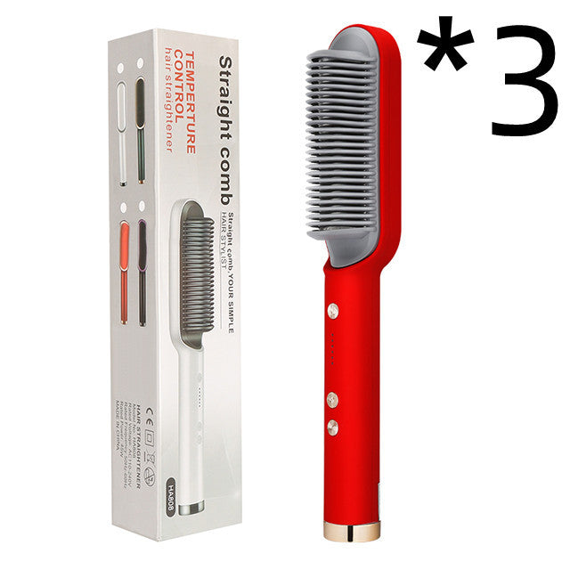 Brosse lissante chauffante professionnelle – Cheveux lisses, brillants & sans frisottis