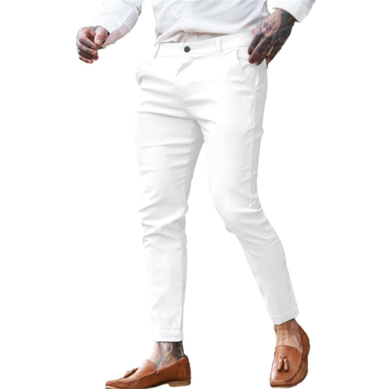 Pantalon Homme Slim Chic – Taille Élastique, Look Habillé & Confort Stretch | Mode Tendance