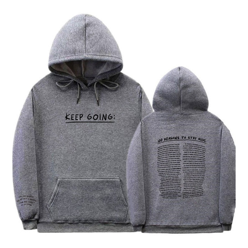 Hoodie "KEEP GOING;" – Motivation & Confort au quotidien